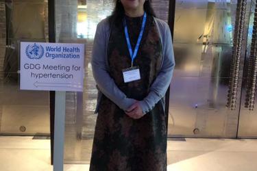 Professor Yu Jing of LZUSH, as the only representative from China, participates in the discussion of WHO's new hypertension guidelines